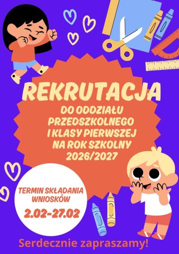 REKRUTACJA NA ROK 2026/2027!