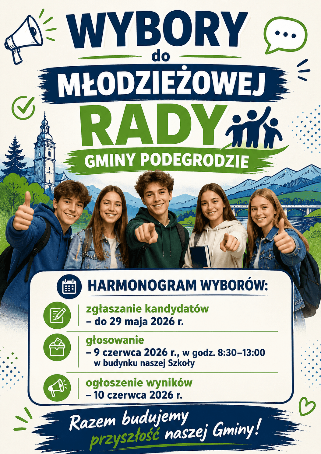Wybory do Młodzieżowej Rady Gminy Podegrodzie!